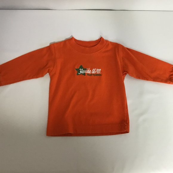 Florida A&M Rattlers FAMU Orange Toddler Long Sleeved Shirt Size 12 Months - Picture 1 of 4